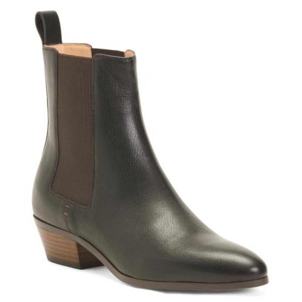 ODISSI Leather Chelsea Booties